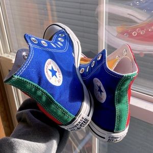 primary colored converse